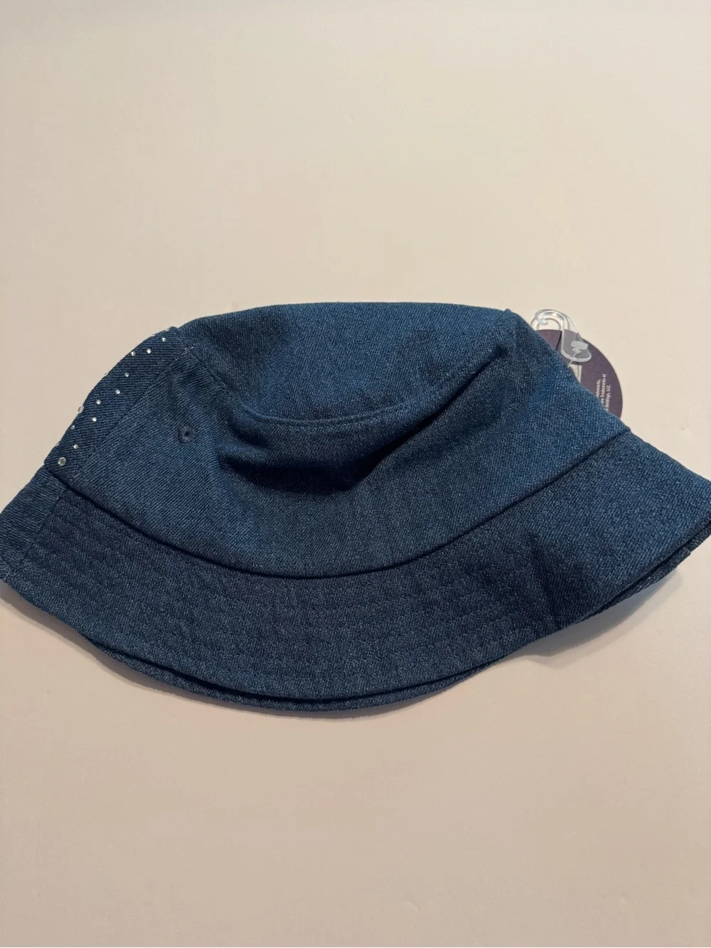 Limited Too Dark Blue Denim Bucket Hat with Rhinestones